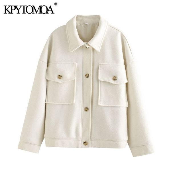 women fashion with pockets oversized woolen jacket coat vintage long sleeve button-up female outerwear chic 210421, Black;brown
women fashion with pockets oversized woolen jacket coat vintage long sleeve button-up female outerwear chic 210421, Black;brown