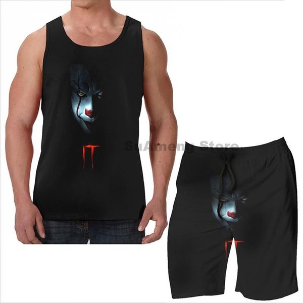 men's tracksuits summer funny print men tank women it beach shorts sets fitness vest, Gray
men's tracksuits summer funny print men tank women it beach shorts sets fitness vest, Gray