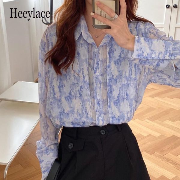 women's blouses & shirts women vintage blouse spring atuumn tie-dyed printed streetwear ladies ultra light korean femme1 81oc, White
women's blouses & shirts women vintage blouse spring atuumn tie-dyed printed streetwear ladies ultra light korean femme1 81oc, White