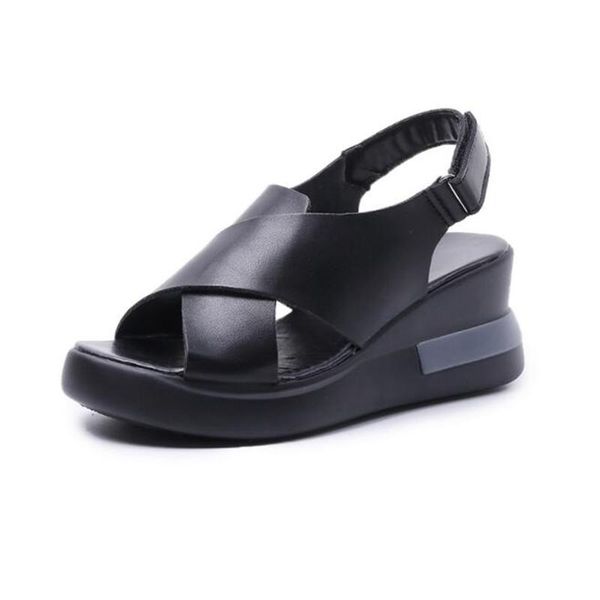 dress shoes women's sandals fashion leather fish mouth thick-soled non-slip lightweight and comfortable all-match casual women, Black
dress shoes women's sandals fashion leather fish mouth thick-soled non-slip lightweight and comfortable all-match casual women, Black