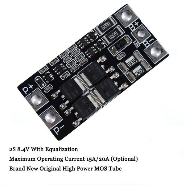 integrated circuits bms 2s 15a 20a 18650 lithium battery protection circuit board balance balancing module pcb pcm li-ion lipo 3.7v charger
integrated circuits bms 2s 15a 20a 18650 lithium battery protection circuit board balance balancing module pcb pcm li-ion lipo 3.7v charger