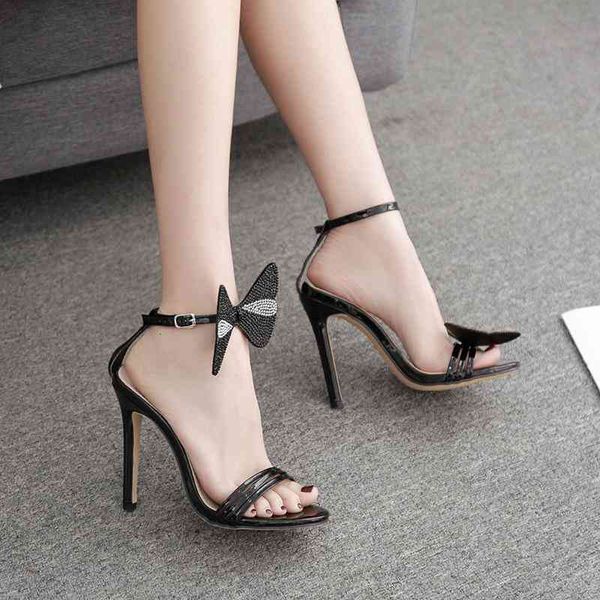 shoes fashion dress leisure clear heels women sandals cover heel high thin summer butterfly-knot buckle strap, Black
shoes fashion dress leisure clear heels women sandals cover heel high thin summer butterfly-knot buckle strap, Black