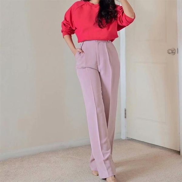 fashion solid color side women capri pocket wide leg retro high waist zipper streetwear, Black;white
fashion solid color side women capri pocket wide leg retro high waist zipper streetwear, Black;white