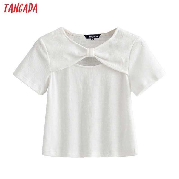 tangada women bow white cotton t shirt short sleeve o neck tees ladies casual tee shirt street wear ai84 210609
tangada women bow white cotton t shirt short sleeve o neck tees ladies casual tee shirt street wear ai84 210609
