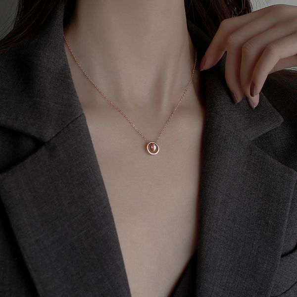 circle necklace light luxury niche design feels the new chain of clavicle woman contracted temperament, Silver
circle necklace light luxury niche design feels the new chain of clavicle woman contracted temperament, Silver