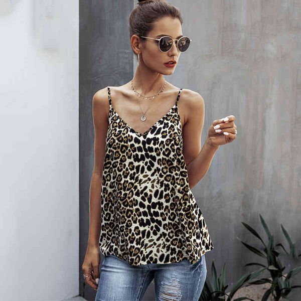 women tank vest summer casual leopard straps sleeveless loose vest ladies leopard print tank camisoles v neck clubwear 210507, White
women tank vest summer casual leopard straps sleeveless loose vest ladies leopard print tank camisoles v neck clubwear 210507, White