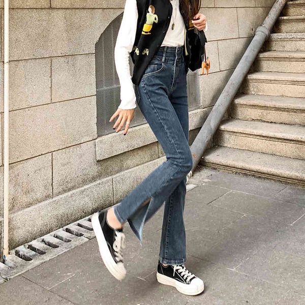 women's jeans straight jeans and partition pants, small fashion for women, with cleft mouth, spring, aetw, Blue
women's jeans straight jeans and partition pants, small fashion for women, with cleft mouth, spring, aetw, Blue