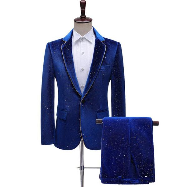 men's suits & blazers fashion groom wedding banquet suit black velvet bronzing trim business casual dress tuxedo, White;black
men's suits & blazers fashion groom wedding banquet suit black velvet bronzing trim business casual dress tuxedo, White;black