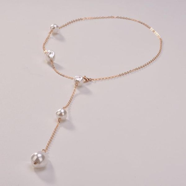 pendant necklaces necklace women artificial pearl woman chain charms girls jewelry gold color trendy european metal halskette, Silver
pendant necklaces necklace women artificial pearl woman chain charms girls jewelry gold color trendy european metal halskette, Silver