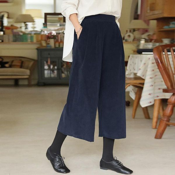 women's pants & capris johnature casual winter corduroy calf-length 2021 all match thicken elastic waist pockets women, Black;white
women's pants & capris johnature casual winter corduroy calf-length 2021 all match thicken elastic waist pockets women, Black;white