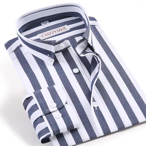 men's dress shirts long sleeve standard-fit blue/white striped shirt wrinkle-casual button down cotton easy-care, White;black
men's dress shirts long sleeve standard-fit blue/white striped shirt wrinkle-casual button down cotton easy-care, White;black