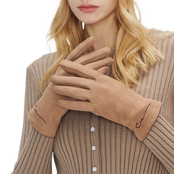 gloves women winter tide suede warm and windproof outdoor riding plus velvet fingerless polyester touch screen cycling, Black
gloves women winter tide suede warm and windproof outdoor riding plus velvet fingerless polyester touch screen cycling, Black