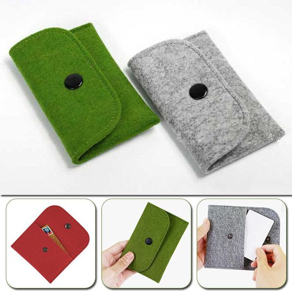 storage bags women wallet felt coin purse men change bag id holder cash money organizer pouches with buckle solid color
storage bags women wallet felt coin purse men change bag id holder cash money organizer pouches with buckle solid color