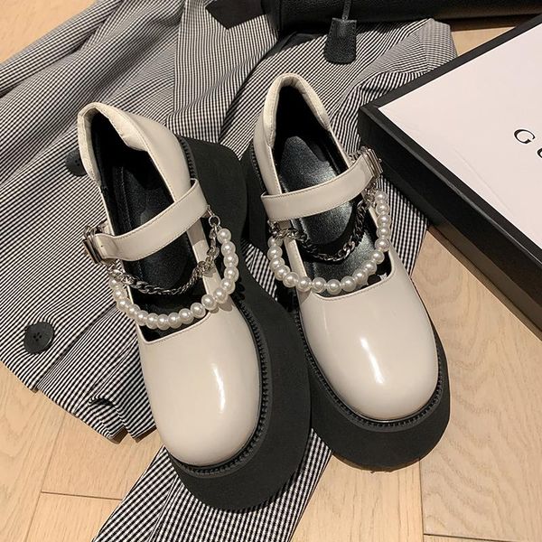 dress shoes osunlina woman fashion pumps round toe thick bottom mary janes buckle strap pearl metal chain handmade lady 2021, Black
dress shoes osunlina woman fashion pumps round toe thick bottom mary janes buckle strap pearl metal chain handmade lady 2021, Black