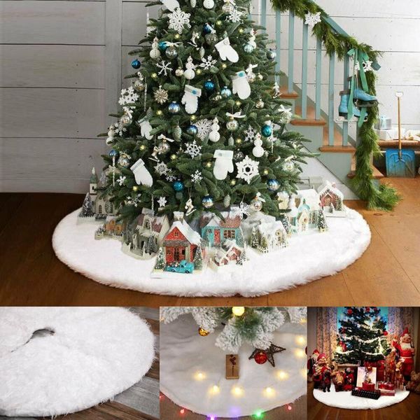 christmas decorations 78/90/122cm white tree skirt base mat cover faux fur xmas floor ornaments decoration home party decor
christmas decorations 78/90/122cm white tree skirt base mat cover faux fur xmas floor ornaments decoration home party decor