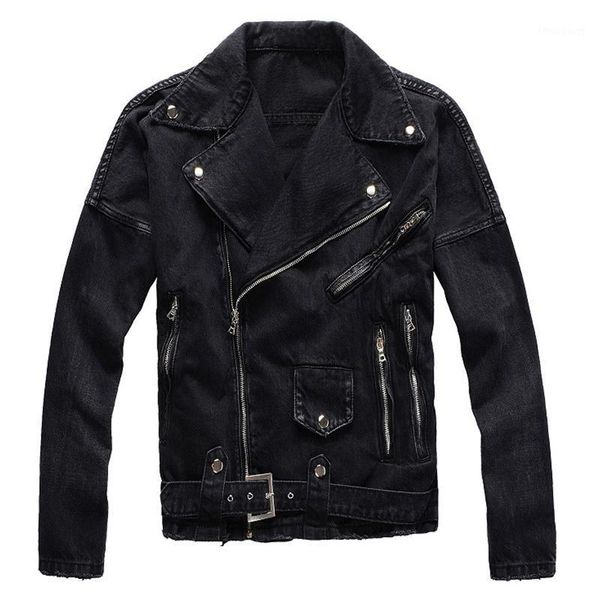 men's jackets gzdeerax zippers black biker jean jacket streetwear thick denim slim coat with belt high quality, Black;brown
men's jackets gzdeerax zippers black biker jean jacket streetwear thick denim slim coat with belt high quality, Black;brown