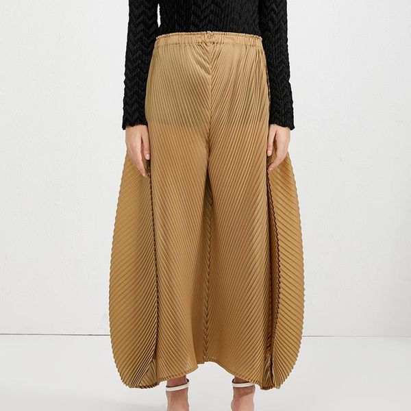 women's pants & capris lanmrem 2021 spring women fashion elastic waist solid color wide leg vintage loose big size pleated tide pd093, Black;white
women's pants & capris lanmrem 2021 spring women fashion elastic waist solid color wide leg vintage loose big size pleated tide pd093, Black;white