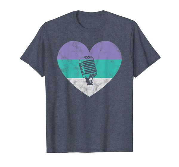 microphone singer gift for women teens girls retro vintage t-shirt, White;black
microphone singer gift for women teens girls retro vintage t-shirt, White;black