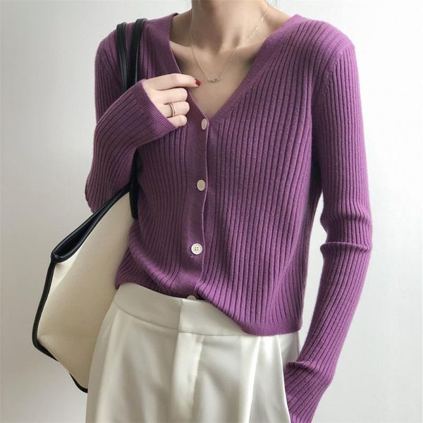 women's knits & tees hzirip 8 colors knitwear unicolor fashion women coats 2021 cardigans all match casual slim-fit chic gentle autumn, White
women's knits & tees hzirip 8 colors knitwear unicolor fashion women coats 2021 cardigans all match casual slim-fit chic gentle autumn, White