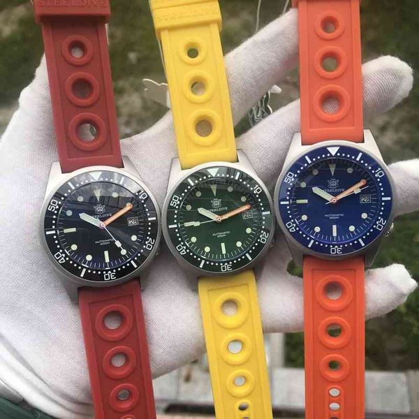 steeldive diving watch 200m water resistance sapphire ceramic bezel nh35 automatic movement c3 luminous men's wrist watches, Slivery;brown
steeldive diving watch 200m water resistance sapphire ceramic bezel nh35 automatic movement c3 luminous men's wrist watches, Slivery;brown