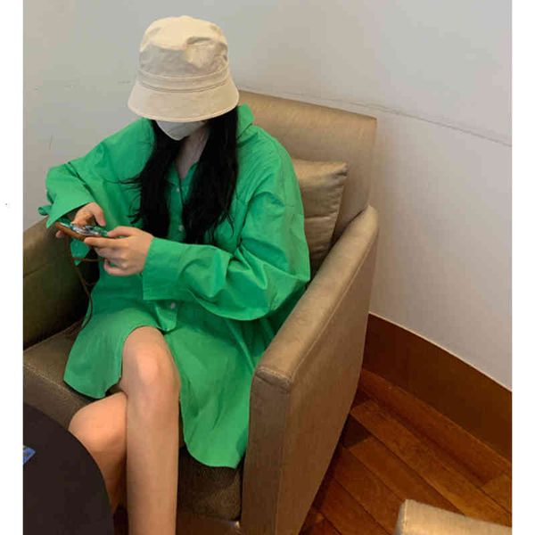 korea chic spring temperament light green single-breasted shirt jacket womens loose casual lapel holiday shirts summer, White
korea chic spring temperament light green single-breasted shirt jacket womens loose casual lapel holiday shirts summer, White
