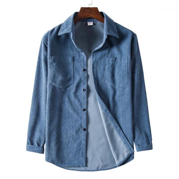 men's casual shirts fashion autumn coat long sleeve solid color shirt all-matched two pockets turn-down collar corduroy male outwear 20, White;black
men's casual shirts fashion autumn coat long sleeve solid color shirt all-matched two pockets turn-down collar corduroy male outwear 20, White;black