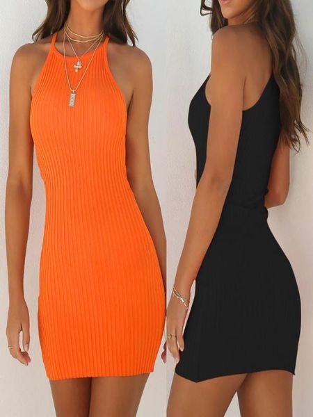 casual dresses women dress sleevelss sling mini 2021 summer fashion bodycon knitted black ladies holiday party club, Black;gray 
casual dresses women dress sleevelss sling mini 2021 summer fashion bodycon knitted black ladies holiday party club, Black;gray