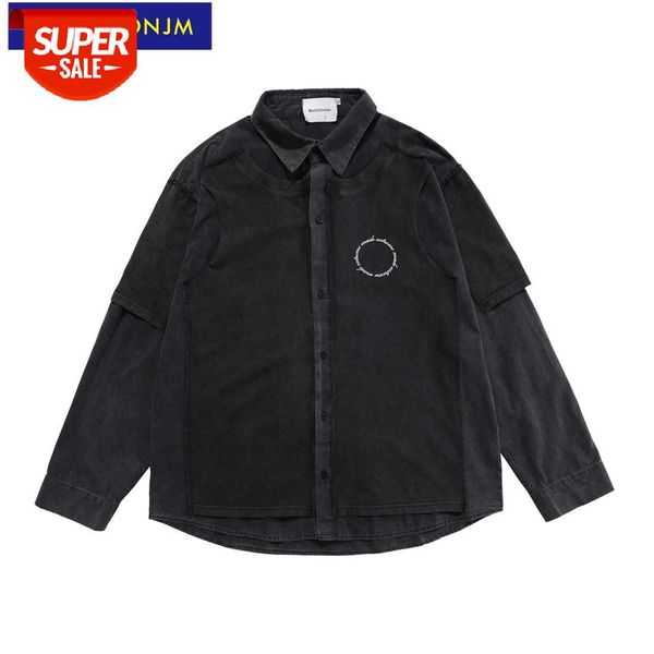 uncledonjm false two shirt men japanese fashion oversized button up vintage high street patchwork mens shirts me-ly03 #1k9x, White;black
uncledonjm false two shirt men japanese fashion oversized button up vintage high street patchwork mens shirts me-ly03 #1k9x, White;black