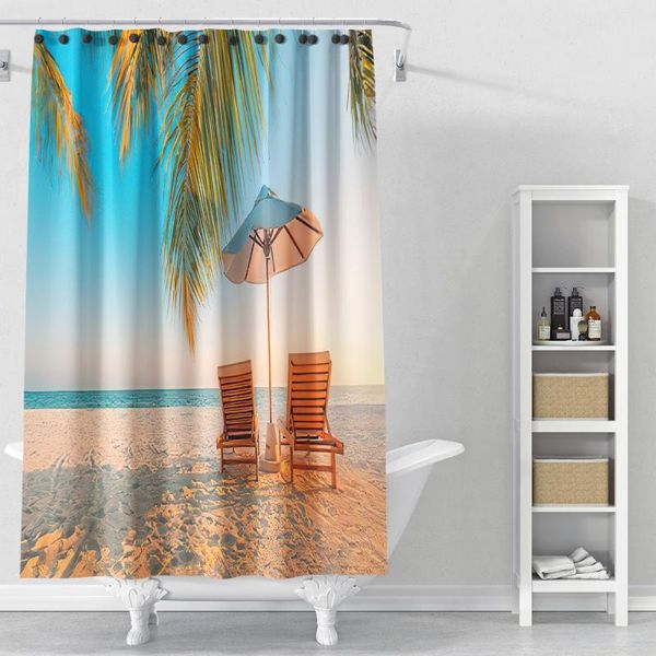 ocean beach sunshine design summer waterproof bathroom curtain shower curtains set for home decor
ocean beach sunshine design summer waterproof bathroom curtain shower curtains set for home decor