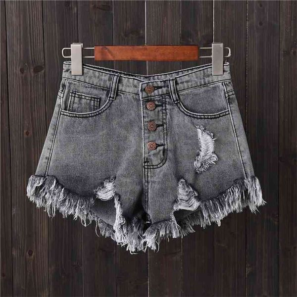 plus size vintage ripped hole fringe 5 colors denim shorts women casual korean jeans shorts summer girl shorts 210611, White;black
plus size vintage ripped hole fringe 5 colors denim shorts women casual korean jeans shorts summer girl shorts 210611, White;black