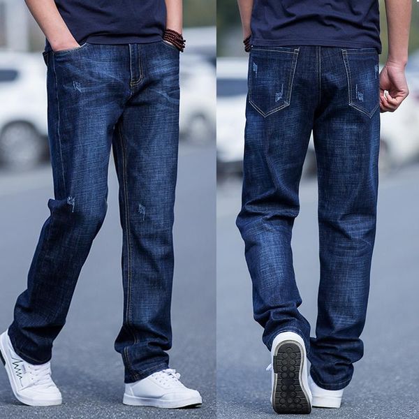 men's jeans autumn thick baggy pants plus-sized plus size all-matching straight stretch casual and winter, Blue
men's jeans autumn thick baggy pants plus-sized plus size all-matching straight stretch casual and winter, Blue