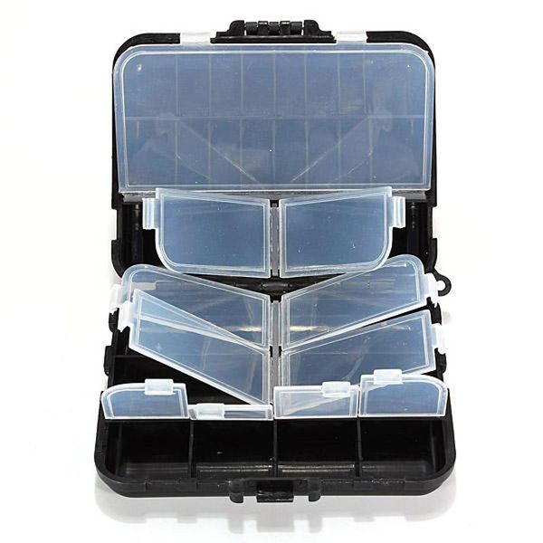 fishing accessories 26 compartments mini tackle box fish lures hook baits plastic storage holder square case pesca
fishing accessories 26 compartments mini tackle box fish lures hook baits plastic storage holder square case pesca