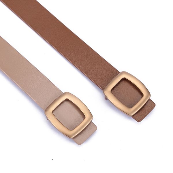 belt square button leather women's fashion simple trend versatile jeans belt, Black;brown
belt square button leather women's fashion simple trend versatile jeans belt, Black;brown