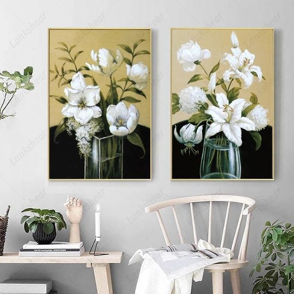 vintage flower poster home decor wall art canvas painting white lily elegant style modular print pictures living room decoration paintings
vintage flower poster home decor wall art canvas painting white lily elegant style modular print pictures living room decoration paintings