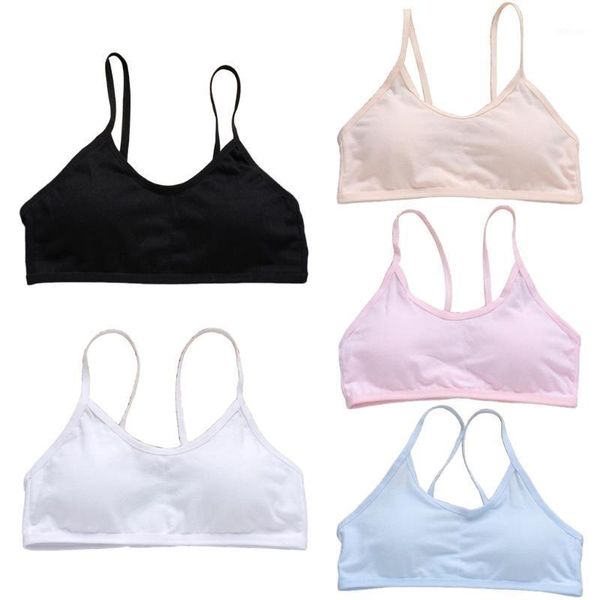 teen girls underwear soft padded cotton bra young camisoles & tanks, Black;white
teen girls underwear soft padded cotton bra young camisoles & tanks, Black;white