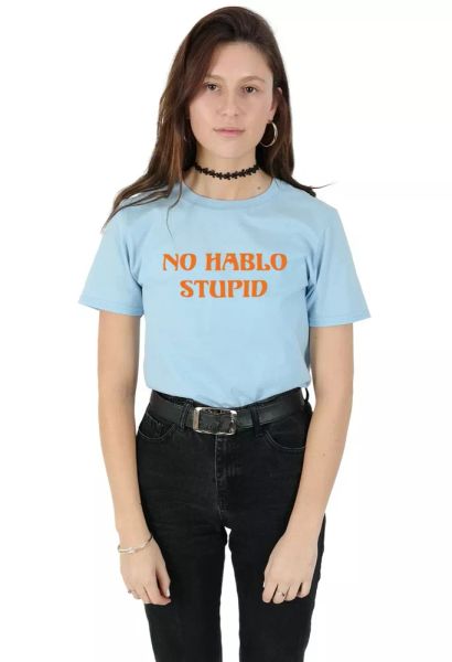no hablo stupid t-shirt tee funny slogan statement grunge meme dad joke, White;black
no hablo stupid t-shirt tee funny slogan statement grunge meme dad joke, White;black