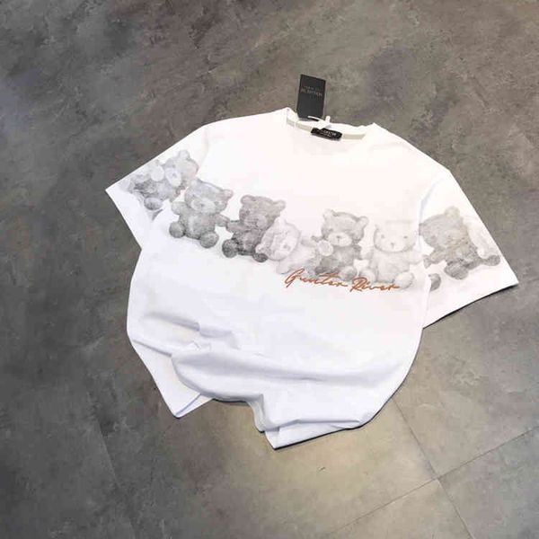 2022 factory wholesale new high version summer fashion cangshi yishu joint t-shirt couple embroidered short sleeve 07083, White
2022 factory wholesale new high version summer fashion cangshi yishu joint t-shirt couple embroidered short sleeve 07083, White