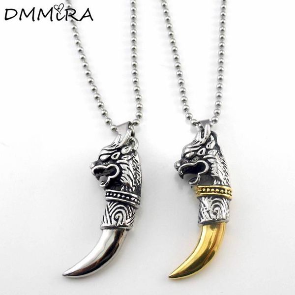 pendant necklaces arrival fashion wolf tooth vintage stainless steel color gold charm amulet necklace jewelry for men, Silver
pendant necklaces arrival fashion wolf tooth vintage stainless steel color gold charm amulet necklace jewelry for men, Silver