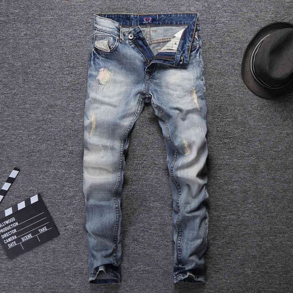 jeans italian style fashion newly designer light blue embroidery patchwork vintage ripped men streetwear hip hop jeans
jeans italian style fashion newly designer light blue embroidery patchwork vintage ripped men streetwear hip hop jeans