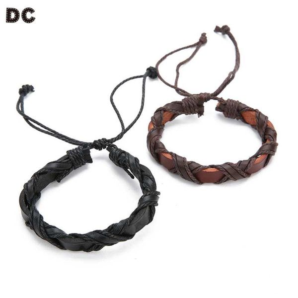charm bracelets dc leather punk fashion jewelry adjustable handmade woven men women charming wrist trinkets gift bangles, Golden;silver
charm bracelets dc leather punk fashion jewelry adjustable handmade woven men women charming wrist trinkets gift bangles, Golden;silver