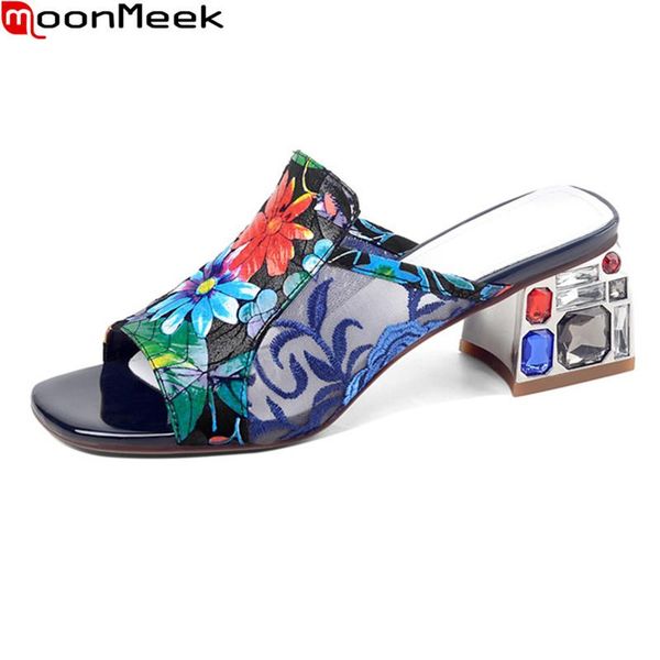 moonmeek 2021 plus size 34-43 women slippers sheepskin ladies shoes summer fashion mules blue dark brown, Black
moonmeek 2021 plus size 34-43 women slippers sheepskin ladies shoes summer fashion mules blue dark brown, Black