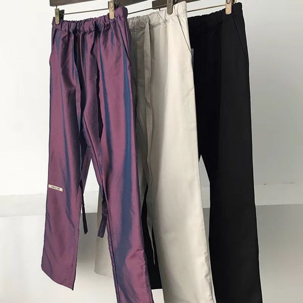 2020ss european and american fashion brand fog men women the same woven casual belt trousers, Black;white
2020ss european and american fashion brand fog men women the same woven casual belt trousers, Black;white