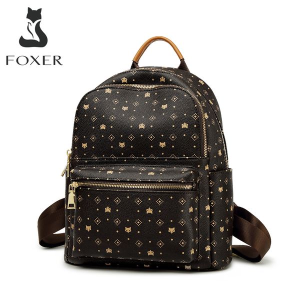 foxer women signature pvc printing fashion backpack ladies travel rucksack female business lapbackpack
foxer women signature pvc printing fashion backpack ladies travel rucksack female business lapbackpack