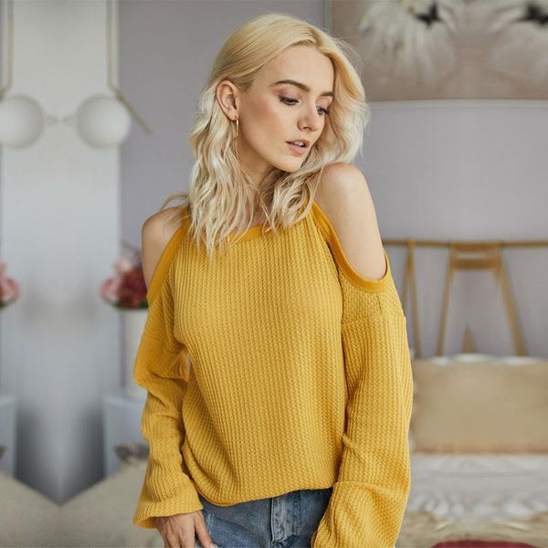 women's blouses & shirts spring autumn ladies loose knitted full sleeve women elegant fashion o-neck solid, White
women's blouses & shirts spring autumn ladies loose knitted full sleeve women elegant fashion o-neck solid, White