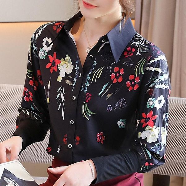 women's blouses & shirts long sleeve print chiffon blouse shirt women blusas mujer de moda 2021 turn down collar blusa e386, White
women's blouses & shirts long sleeve print chiffon blouse shirt women blusas mujer de moda 2021 turn down collar blusa e386, White
