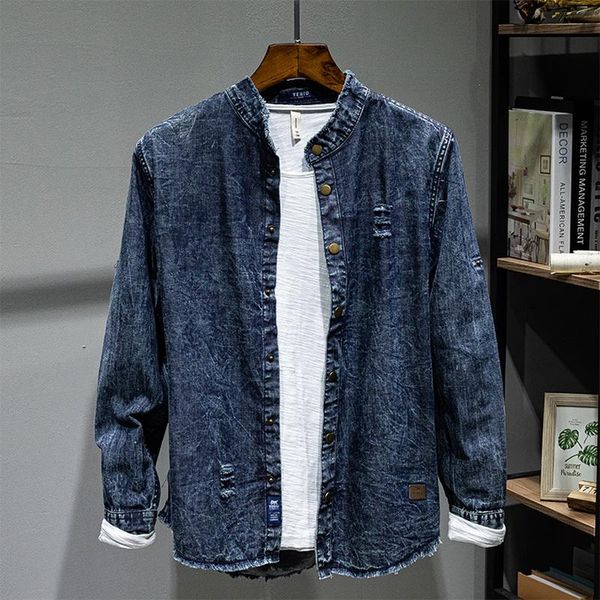 100% cotton long-sleeved brand denim shirt men fashion comfortable shirts for casual trendy mens camisa chemise men's, White;black
100% cotton long-sleeved brand denim shirt men fashion comfortable shirts for casual trendy mens camisa chemise men's, White;black