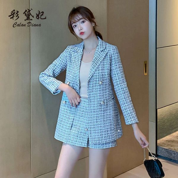 autumn dress version slim fitting double breasted suit small man coat temperament trendy fried street women, Black;brown
autumn dress version slim fitting double breasted suit small man coat temperament trendy fried street women, Black;brown