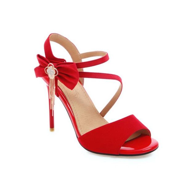 sandalias mujer elegant fashion big size 31-46 summer women sandals high heels 9.5 cm wedding party dance shoes 635, Black
sandalias mujer elegant fashion big size 31-46 summer women sandals high heels 9.5 cm wedding party dance shoes 635, Black