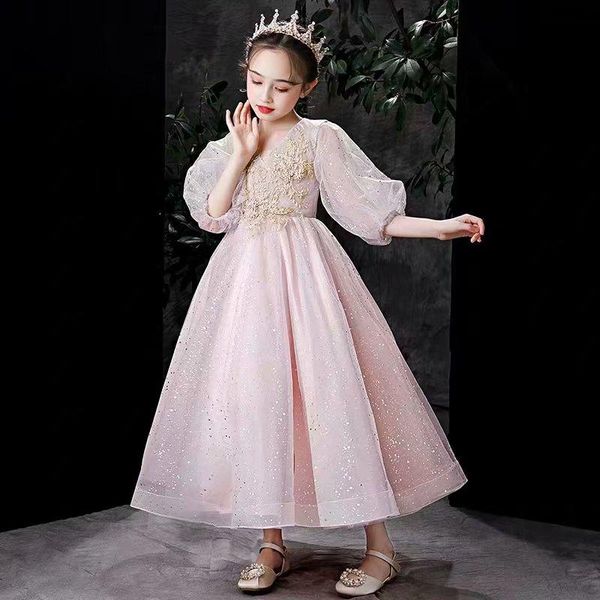 flower girl dresses lace baby infant dress kids formal wear ankle-length tulle half sleeve, White;blue
flower girl dresses lace baby infant dress kids formal wear ankle-length tulle half sleeve, White;blue