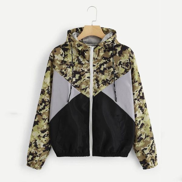 women's jackets camouflage panel drawstring pocket zip up hoodie jacket women casual autumn hooded raglan sleeve coats #3, Black;brown
women's jackets camouflage panel drawstring pocket zip up hoodie jacket women casual autumn hooded raglan sleeve coats #3, Black;brown